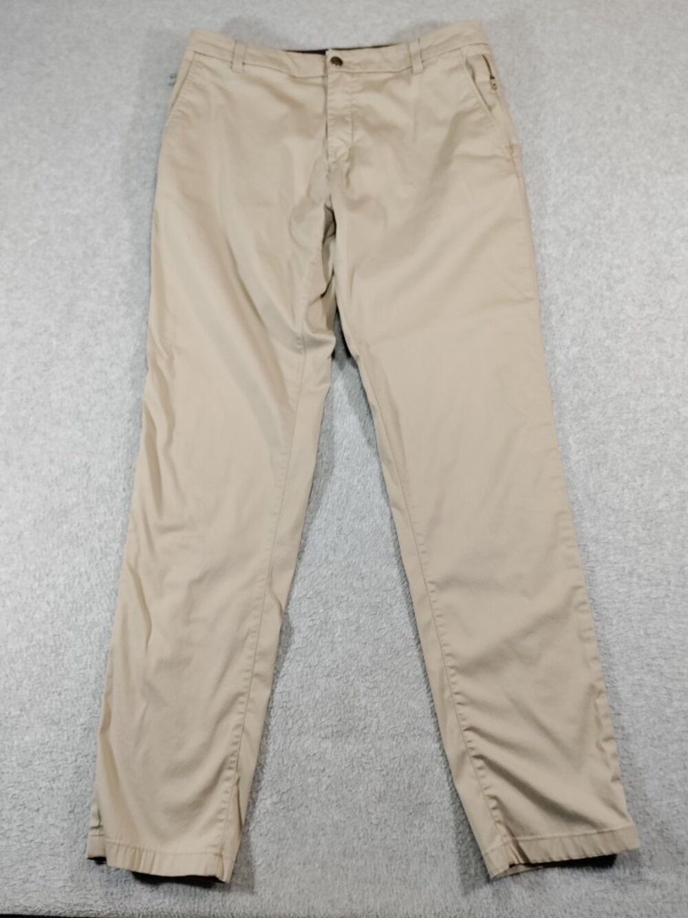 birddogs Mens 32x32 Khaki Stretch Pants Slim Unlined Linerless Casual Chino